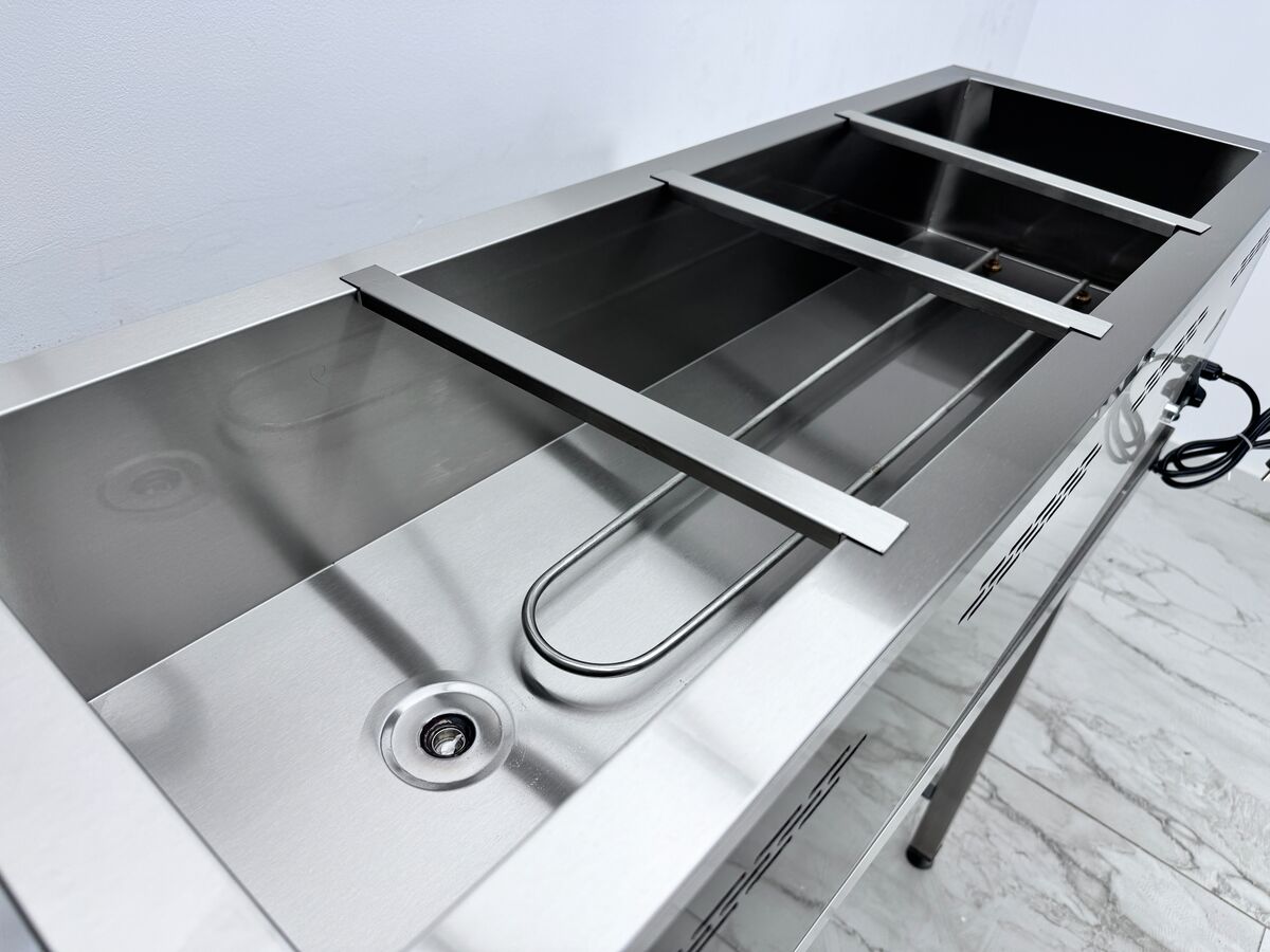 Vitrina calda bain marie 4 gn 1/2 de banc