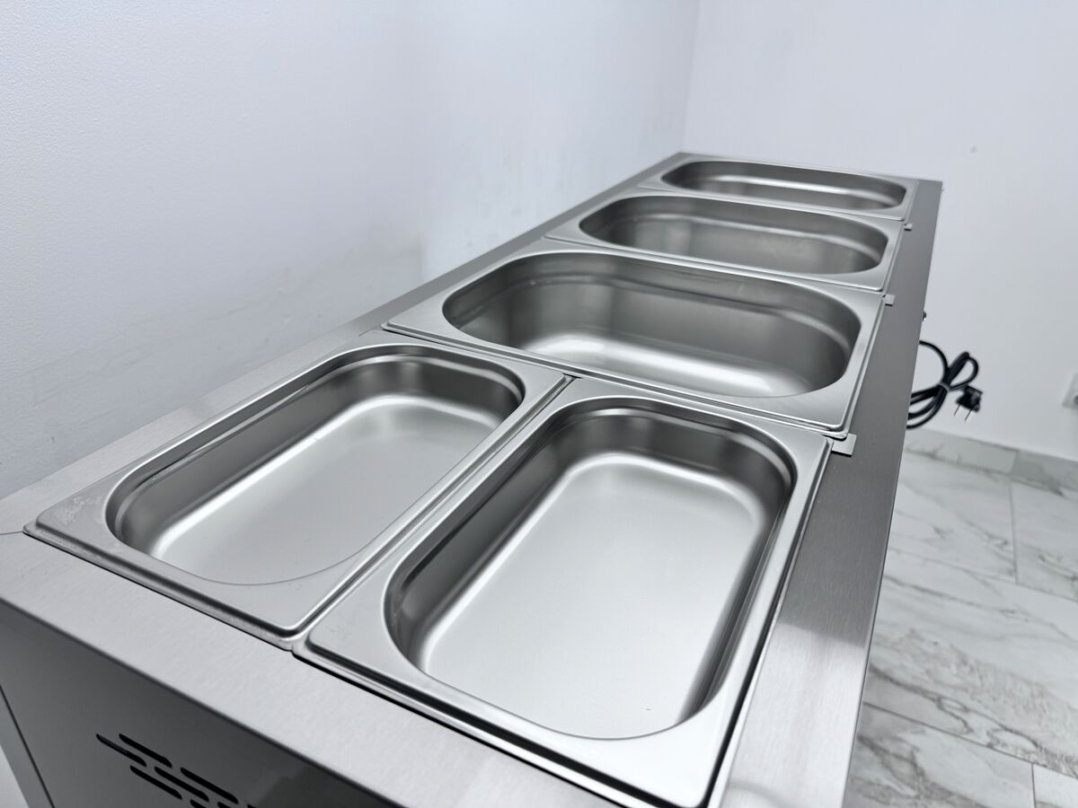 Vitrina calda bain marie 4 gn 1/2 de banc